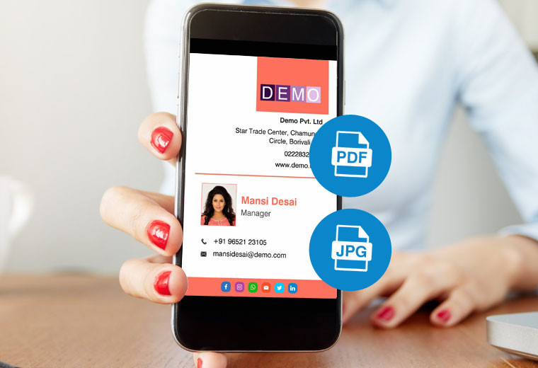 Free Digital Business card maker by VistaShopee App